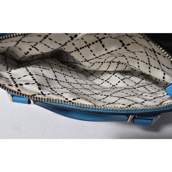 Kate Spade Newbury Lane Turquoise Saffiano Leather Satchel Crossbody Purse - Picture 15 of 15